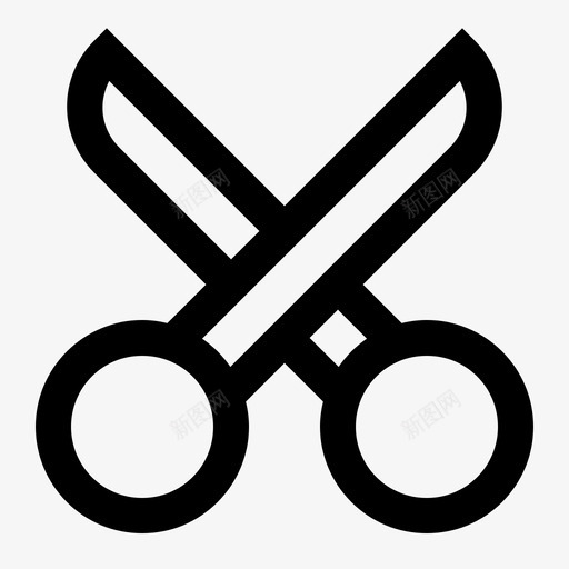 剪工具照片编辑轮廓图标svg_新图网 https://ixintu.com 工具 照片 编辑 轮廓