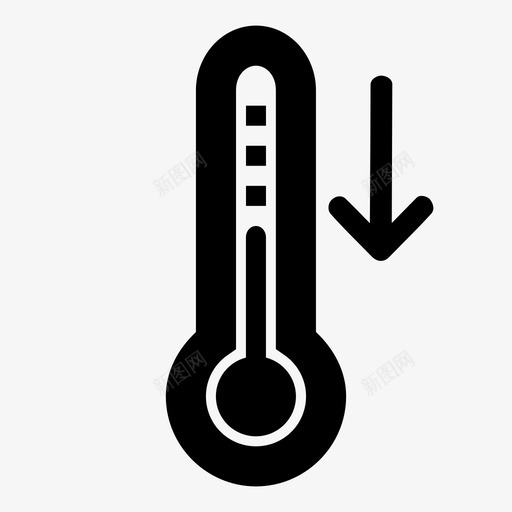 天气温度下降寒冷提神图标svg_新图网 https://ixintu.com 下降 天气 寒冷 提神 温度