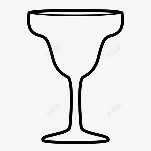 玛格丽塔杯酒吧鸡尾酒杯图标svg_新图网 https://ixintu.com 玛格丽塔 玻璃器皿 酒吧 酒杯 鸡尾 鸡尾酒