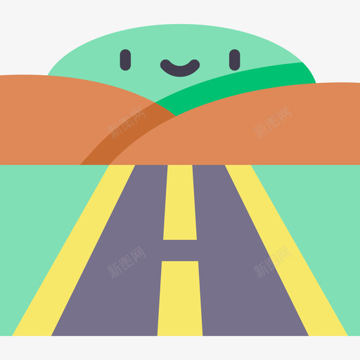 高速公路景观70平坦图标svg_新图网 https://ixintu.com 平坦 景观 高速公路