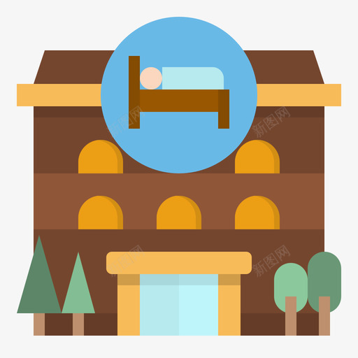 酒店公路旅行4公寓图标svg_新图网 https://ixintu.com 公寓 公路 旅行 酒店