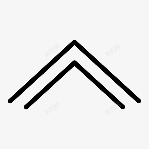 向上箭头向上按钮图标svg_新图网 https://ixintu.com 向上 按钮 箭头