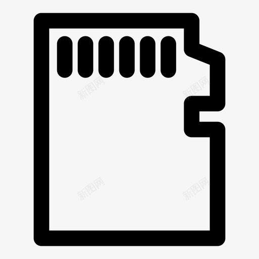 microsd计算机内存图标svg_新图网 https://ixintu.com micro-sd 内存 用户 粗体 计算机 面板