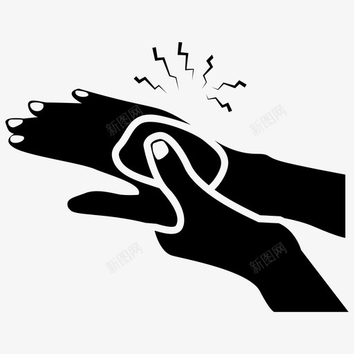 手指关节受伤骨折手流血图标svg_新图网 https://ixintu.com 人体 关节 医疗 受伤 各部 手指 救助 流血 物理 部位 骨折