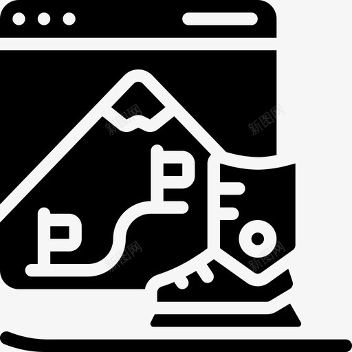 路线旅行应用程序31填充图标svg_新图网 https://ixintu.com 填充 应用程序 旅行 路线