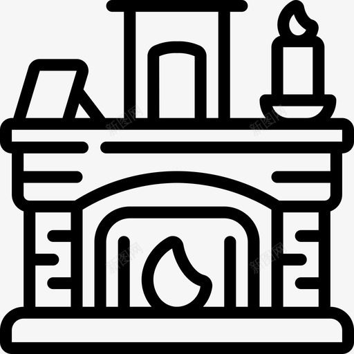 火场古董4线性图标svg_新图网 https://ixintu.com 古董 火场 线性