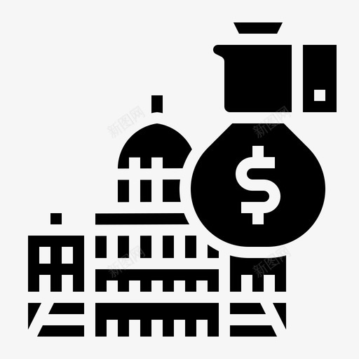 税收政府货币图标svg_新图网 https://ixintu.com 会计 增值税 政府 税收 稳健 货币 金融