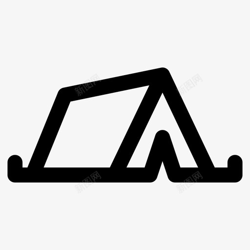 野营帐篷假日帐篷图标svg_新图网 https://ixintu.com 假日 夏日 大胆 帐篷 野营