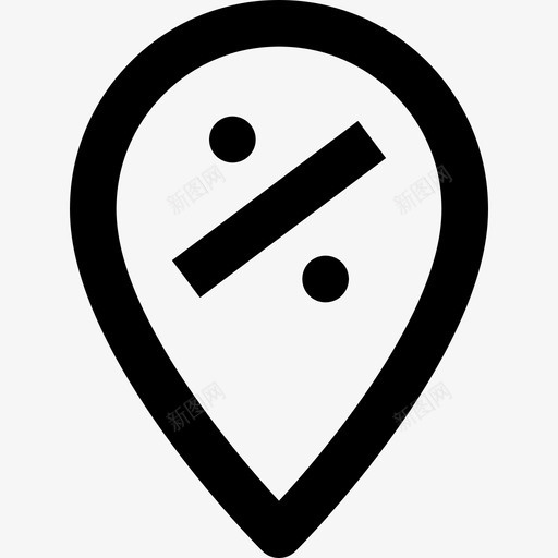 别针折扣12线性图标svg_新图网 https://ixintu.com 别针 折扣 线性