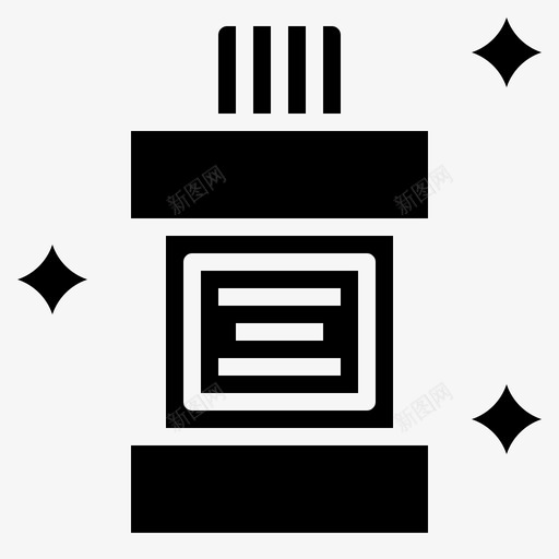 漱口水卫生26填充图标svg_新图网 https://ixintu.com 卫生 口水 填充 漱口