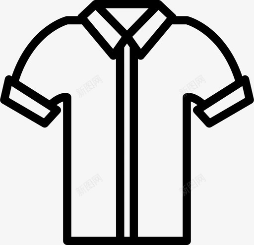 衬衫休闲服衣服图标svg_新图网 https://ixintu.com 休闲服 衣服 衬衫