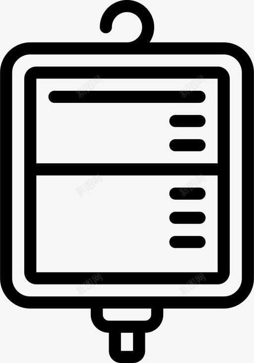 血袋医生保健图标svg_新图网 https://ixintu.com 保健 医学 医生 医院 大纲 血袋