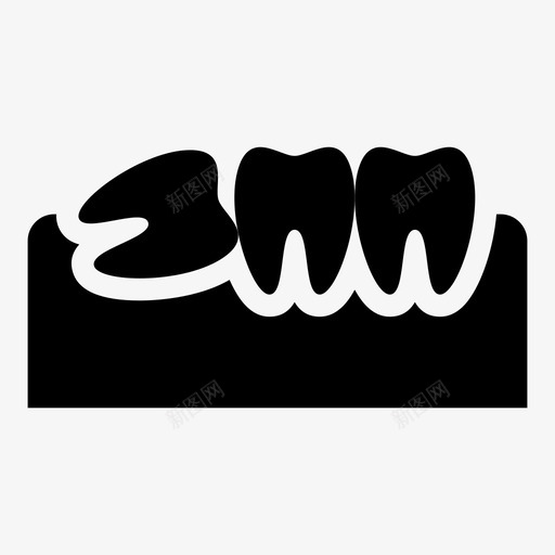 智齿牙科牙医图标svg_新图网 https://ixintu.com 智齿 治疗 牙医 牙科 牙纹 牙齿 阻生