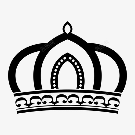皇冠君主公主图标svg_新图网 https://ixintu.com 公主 君主 王后 皇冠