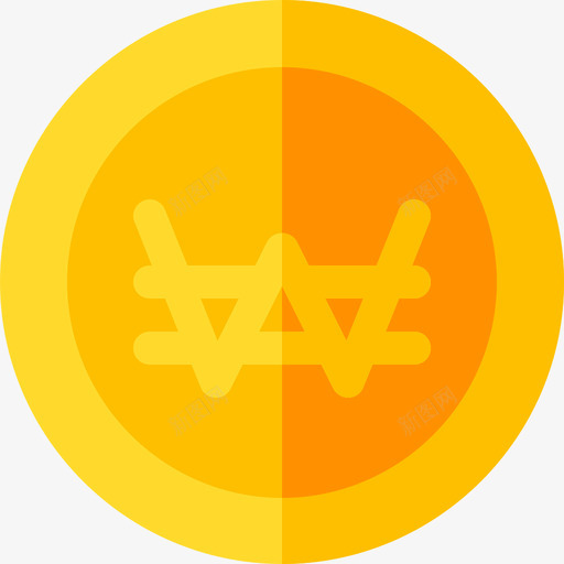 韩元韩国10持平图标svg_新图网 https://ixintu.com 持平 韩元 韩国
