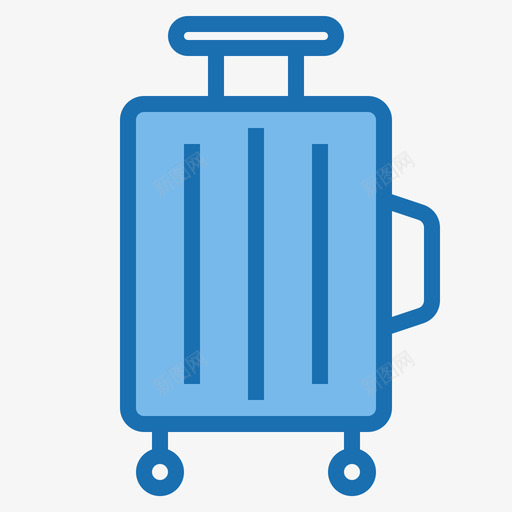 行李旅行工具3蓝色图标svg_新图网 https://ixintu.com 工具 旅行 蓝色 行李