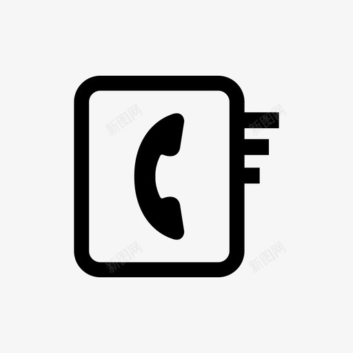 电话簿电话号码表电信图标svg_新图网 https://ixintu.com 电信 电话 电话号 电话簿 码表