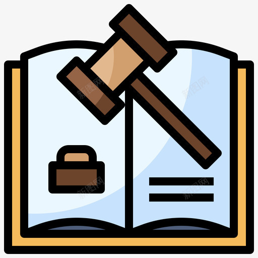 法律税30线颜色图标svg_新图网 https://ixintu.com 法律 颜色