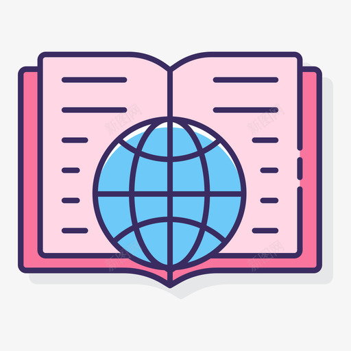 全球教育在线教育28线性颜色图标svg_新图网 https://ixintu.com 全球 在线教育 教育 线性 颜色