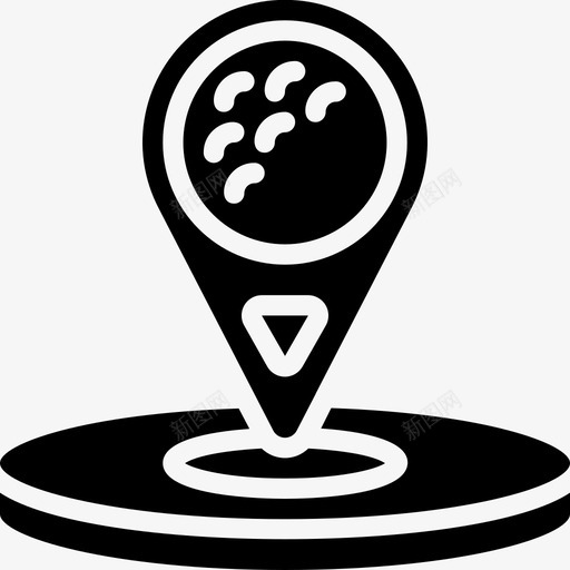 位置高尔夫2填充图标svg_新图网 https://ixintu.com 位置 填充 高尔夫