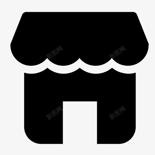 店铺 实底svg_新图网 https://ixintu.com 店铺 实底