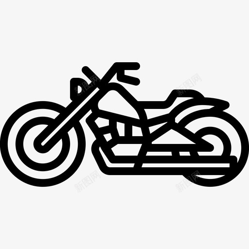 巡洋舰汽车摩托车图标svg_新图网 https://ixintu.com 交通工具 巡洋舰 摩托车 汽车 车辆