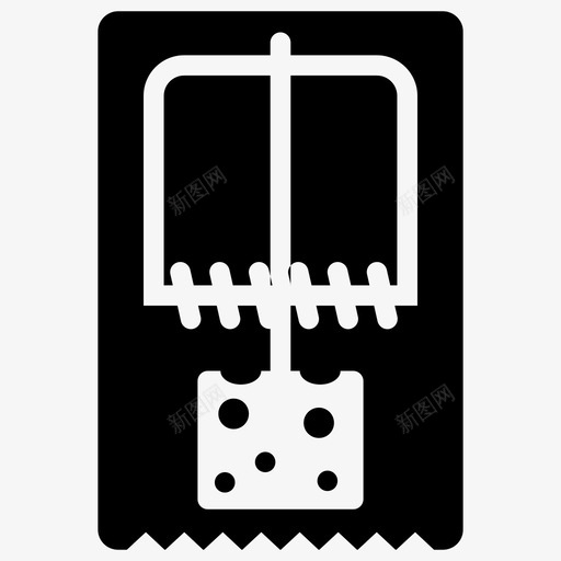 捕鼠器老鼠夹害虫图标svg_新图网 https://ixintu.com 图标 字形 宠物 害虫 捕兽夹 捕鼠 老鼠