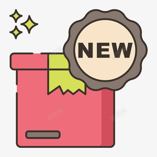 新建网络商店2线性颜色图标svg_新图网 https://ixintu.com 商店 新建 线性 网络 颜色