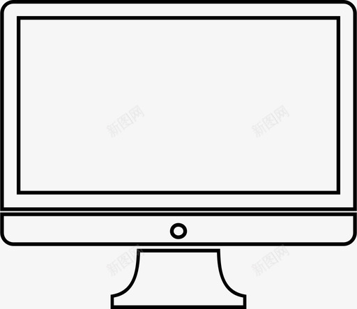 电脑桌子mac电脑图标svg_新图网 https://ixintu.com mac 屏幕 显示器 桌子 电脑