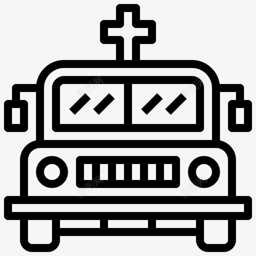 赫斯第三十次葬礼线性图标svg_新图网 https://ixintu.com 第三十 线性 葬礼 赫斯