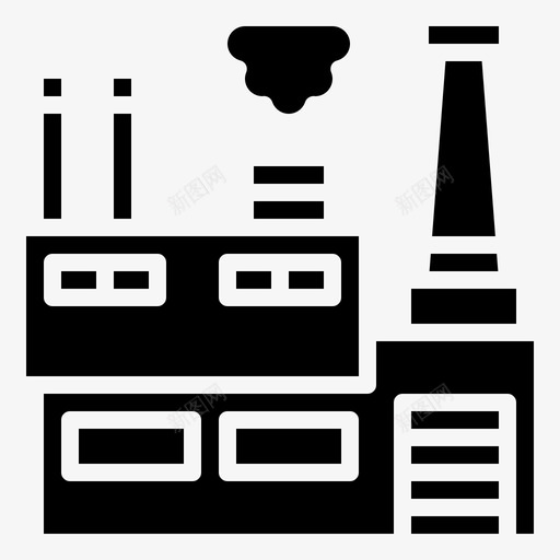 工厂制造38填充图标svg_新图网 https://ixintu.com 制造 填充 工厂