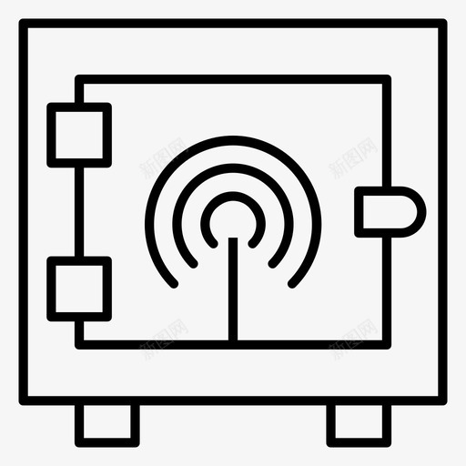 保险箱网络保护图标svg_新图网 https://ixintu.com 保护 保险 保险箱 技术 智能 网络
