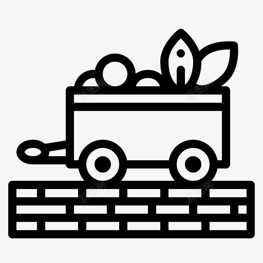 手推车农业耕作图标svg_新图网 https://ixintu.com 农业 农场 工具 手推车 耕作 花园