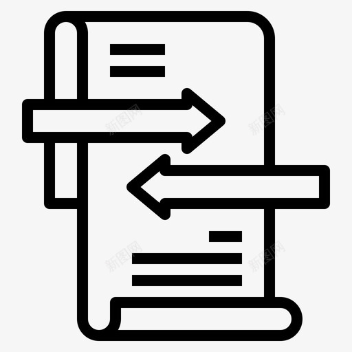 事务业务数据图标svg_新图网 https://ixintu.com 业务 事务 会计 传输 数据 记录 输出