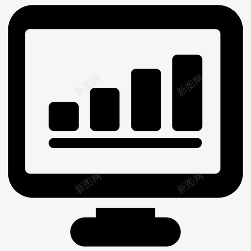 在线分析条形图业务图图标svg_新图网 https://ixintu.com 业务 产品 分析 发布 图形 图标 在线 字形 条形图 模块 演示