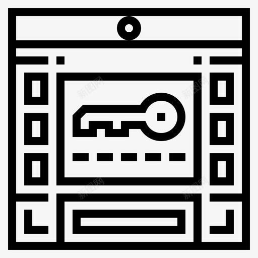 密码atm线性图标svg_新图网 https://ixintu.com atm 密码 线性