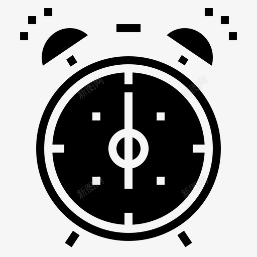 时钟闹钟唤醒图标svg_新图网 https://ixintu.com 唤醒 固体 教育 时钟 时间 闹钟 风格