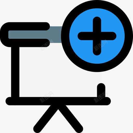 添加按钮办公演示文稿3线颜色图标svg_新图网 https://ixintu.com 办公 按钮 文稿 添加 演示 颜色