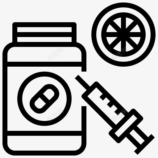 蛋白质补充剂药店1线性图标svg_新图网 https://ixintu.com 线性 药店 蛋白质 补充