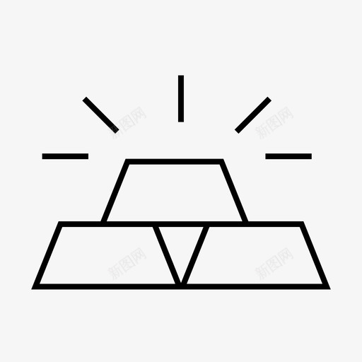 黄金投资财富图标svg_新图网 https://ixintu.com 商业 投资 系列 财富 金融 金融系 黄金
