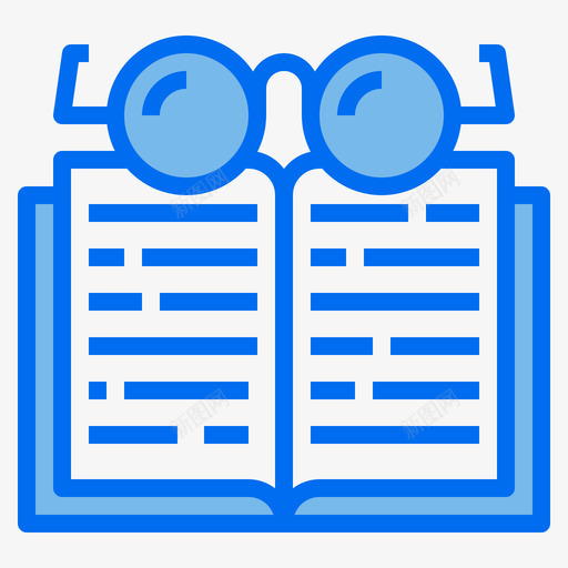 书书9蓝色图标svg_新图网 https://ixintu.com 蓝色