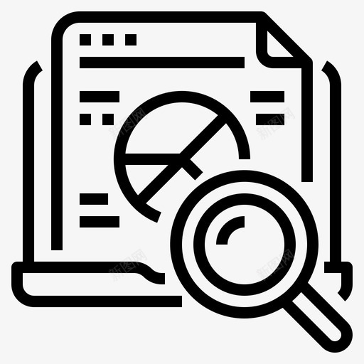 研究计算机数据图标svg_新图网 https://ixintu.com 信息 大纲 数据 研究 营销管理 计算机