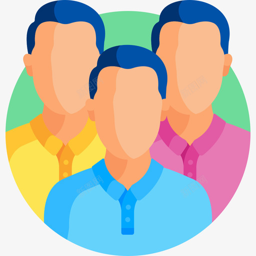 组联系人和通信扁平图标svg_新图网 https://ixintu.com 人和 扁平 联系 联系人 通信