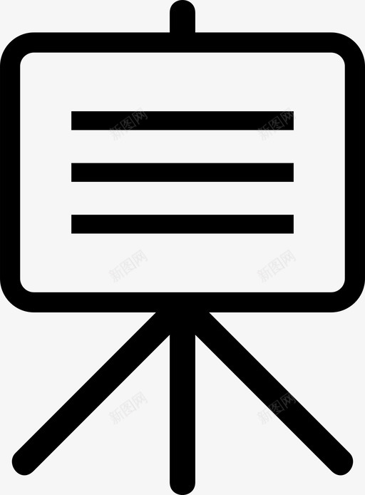 演示分析董事会图标svg_新图网 https://ixintu.com 人员 分析 教育 演示 统计 董事会