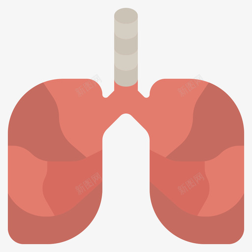 肺健康79平坦图标svg_新图网 https://ixintu.com 健康 平坦