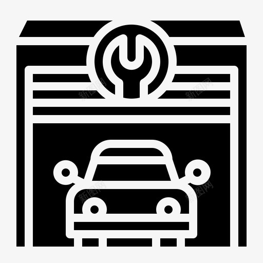 车库公路旅行1号实心图标svg_新图网 https://ixintu.com 1号 公路 实心 旅行 车库