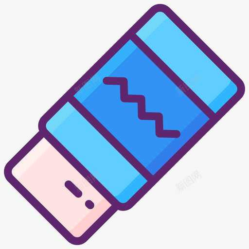 橡皮擦diy12线性颜色图标svg_新图网 https://ixintu.com 橡皮擦 线性 颜色
