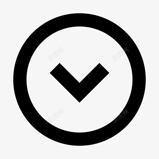 箭头_圈_下svg_新图网 https://ixintu.com 箭头_圈_下 Arrow_circle_down