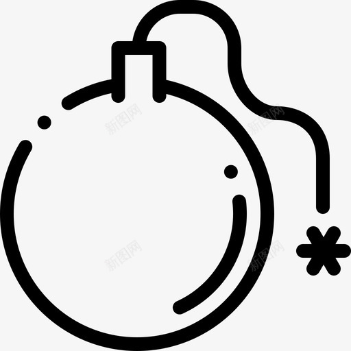 炸弹海盗66直线型图标svg_新图网 https://ixintu.com 海盗 炸弹 直线 线型