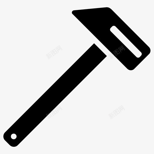 锤子建造打击图标svg_新图网 https://ixintu.com 修理 工具 建造 打击 设备 金属 锤子